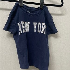 art class Navy Blue Kids Tee with New York Print